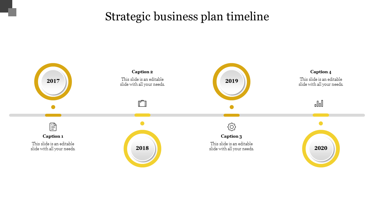 Free - Amazing Strategic Business Plan Timeline Template